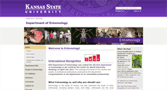 Desktop Screenshot of entomology.k-state.edu