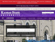 Tablet Screenshot of lib.k-state.edu