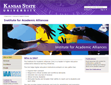 Tablet Screenshot of iaa.k-state.edu