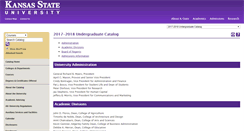 Desktop Screenshot of catalog.k-state.edu