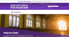 Desktop Screenshot of found.k-state.edu