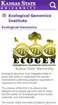 Mobile Screenshot of ecogen.k-state.edu